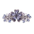 thumbnail image 4 of HINTRMENT 1Pc Hair Barrettes For Girls Purple Flower Rhinestone Alloy For Women Wedding Party, 4 of 8