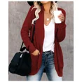 thumbnail image 3 of Cárdigan de moda para mujer, suéter de punto Harajuku de otoño, chaqueta básica, ropa de mujer, abrigo fino, ropa de calle, nueva ropa para mujer, 3 of 5
