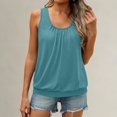 thumbnail image 2 of Women Plus Size Sleeveless Tank Tops 2026 Loose Fit Summer Casual Curved Tees Lightweight Breathable Comfy Soft Tops by Yigetop Sky Blue M, 2 of 5