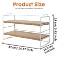 thumbnail image 2 of YOYTOO Desk Shelf Organizer, 2 Tier Desktop Organizers Storage Shelves Tabletop Bookshelf for Home Office, 2 of 9