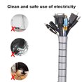 thumbnail image 3 of Cabel Wire Wrap, Spiral PC Cord Management Protective Cable Tube Sleeve Wire, 3 of 4