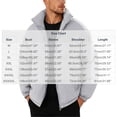 thumbnail image 2 of Mifsaly Mens Puffer Jacket Solid Color Stand Collar Full Zip Casual Padded Winter Coat with Multi Pockets Gray,L, 2 of 8