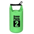 thumbnail image 1 of 2L Verde 500D lona impermeable PVC pesado bolsa seca impermeable Kayak / remo / piragüismo / pesca / Rafting / Natación / camping / Snowboard, 1 of 5