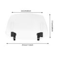 thumbnail image 3 of Motorcycle Windscreen Spoiler Adjustable Air Deflector Motorcycle Modified Windscreen Lightweight, 3 of 8