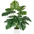 PARMPH 28'' Fake Monstera Plants, Realistic Artificial Plants Tree in