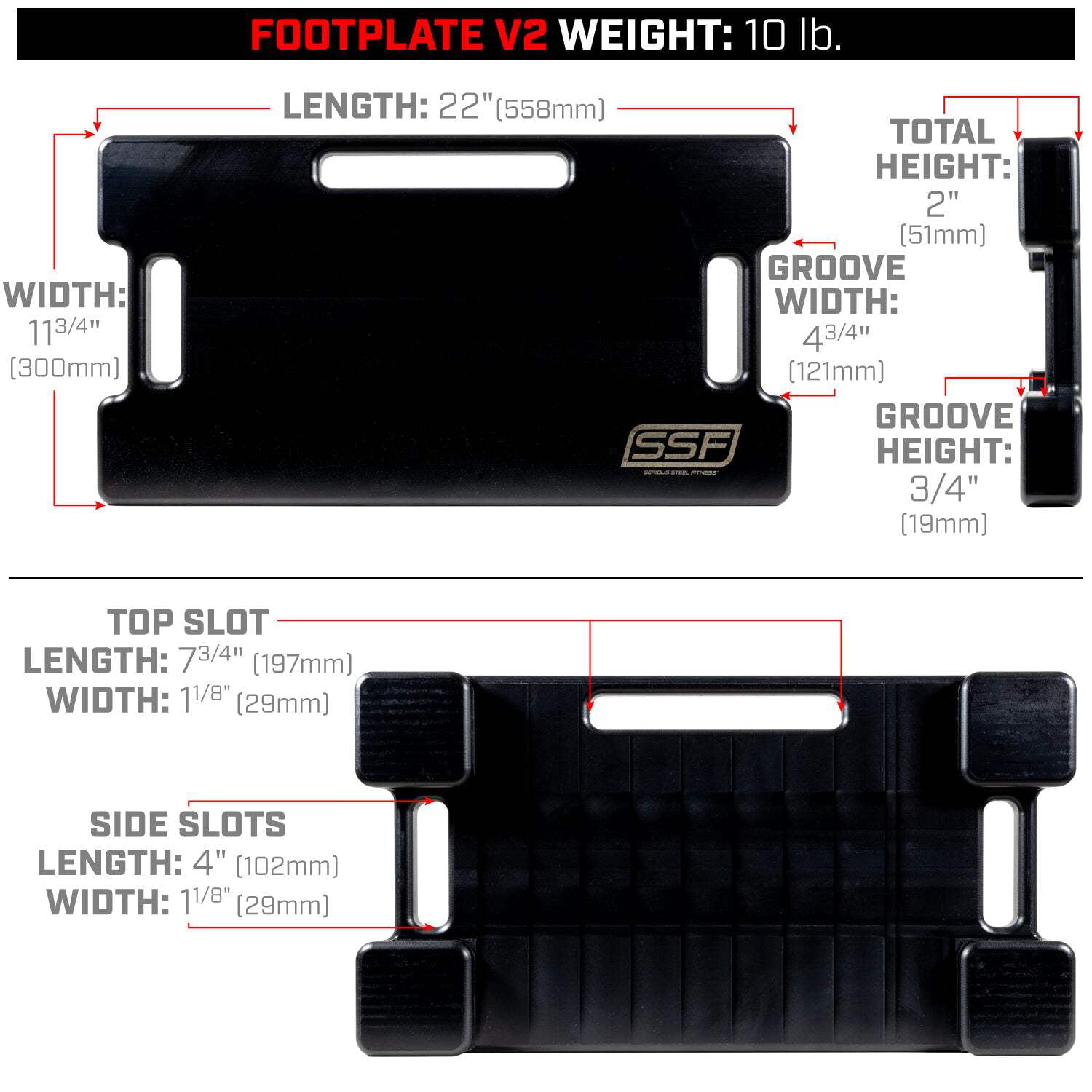 Resistance Band Footplate (UHMWPE) V2 Pro