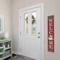 thumbnail image 5 of My Word! Welcome Santa Face Christmas Holiday Porch Board Welcome Sign & Porch Leaner for Front Porch Deck Patio or Wall - Indoor Outdoor Farmhouse Rustic Vertical Home Decor 8"x46.5", 5 of 5