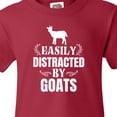 thumbnail image 4 of Inktastic Easily Distracted by Goats Youth T-Shirt, 4 of 5