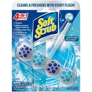 (6 pack) Soft Scrub 4-in-1 Rim Hanger Automatic Toilet Bowl Cleaner, Sapphire Waters, 1 Count