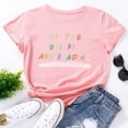 thumbnail image 4 of Anbech All The Cool Kids Are Reading T-Shirt for Women Reading Graphic Junior Girls Short Sleeve Tee Tops with Crew Neck, 4 of 5