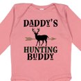 thumbnail image 4 of Inktastic Daddy Hunting Buddy Bow Hunter Boys Long Sleeve Baby Bodysuit, 4 of 5