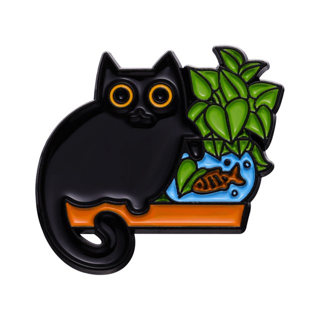 50 Estilos De Dibujos Animados Serie Gato Esmalte Broche Accesorios De Ropa Regalo