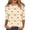 Beige #146, variant on Shirts for Women Halloween Funny 3/4 Sleeve Tops Spooky Pumpkin Ghost Printed Pullover Horror Crew Neck T Shirts Holiday Three Quarter Length Blouses, 3XL