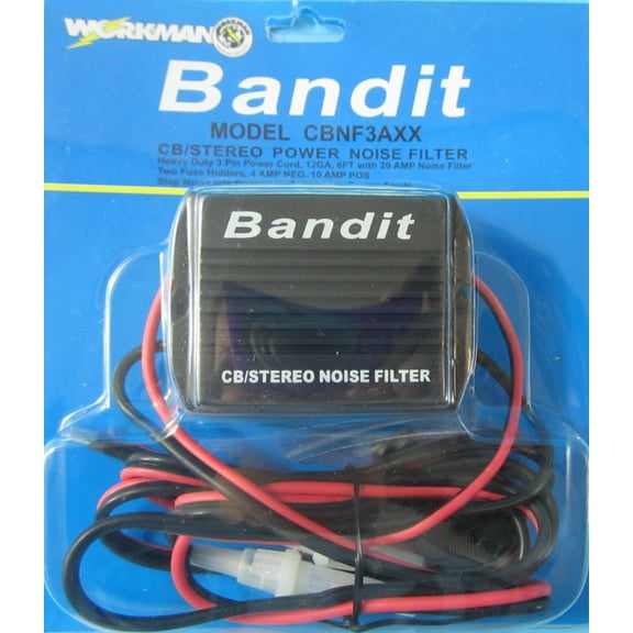 Workman CBNF3AXX 20 amp Inline Noise Filter w/ Standard 3-Pin CB Radio Plug End