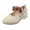 Beige, variant on Otqutp Children Flat Sneakers Toddler Kids Baby Girls Floral Leather Dance Princess Shoes Sandals Wedding Party Shoes