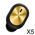 thumbnail image 1 of 5xSingle Bluetooth 5.0 Earbud Auriculares Inalámbricos Auriculares Con Micrófono Negro Dorado, 1 of 8