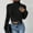 Black, variant on AOOCHASLIY Clothes Sweaters Womens Casual Fashion Soild Pullover Long Sleeve Round Neck Sweater