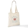 thumbnail image 7 of CafePress - When The Queen Is Happy Tote Bag - Unisex Canvas Tote Bag, Beige, 1-Piece, 7 of 7