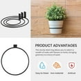 thumbnail image 4 of Supports de Pots de Fleurs de 6 Pouces pour Extérieur, 3 Pack Support Mural Robuste pour Pots de Fleurs Intérieur Extérieur, Noir, 4 of 9