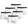 thumbnail image 2 of Mens Underwear Boxer Mid Rise 6Pcs Underwear Combination Milk Silk Breathable Swimming Trunks Boxers Men White S, 2 of 5