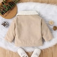thumbnail image 6 of Spring Savings Clearance Lindreshi Toddler Girl Coats and Jackets Clearance Infant Toddler Boys Girls Kid's Buttons Coat Plush Warm Casual Jacket Plush Thickened Cotton Jacket Corduroy Coat, 6 of 9