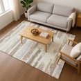 thumbnail image 7 of Addison Rugs Mayfield Premium Machine Washable Transitional Stripes Linen Rectangle Rug, 5' X 7'6" Machine Washable Transitional Stripes Linen Oversized Sherpa Throw Blanket, 7 of 7