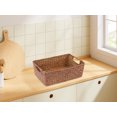 thumbnail image 4 of Unique Bargains 1 Pack Wicker Basket for Organizing and Storage Coffee 13.4*9.1*4.3in, 4 of 6