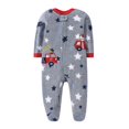 thumbnail image 3 of Newborn Baby Romper 0-12Months 2023 Spring Fall Warm Micro-fleece Infant Unicorn Printed Babe Boy Girl Clothing Jumpsuit Footed, 3 of 5