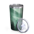 thumbnail image 2 of Misty Forest Landscape 10oz Tumblers Stainless Steel Tumbler with Lid and Straw,Vacuum Insulated Double Wall Travel Tumbler Cups with Cleaning Brush for Coffee, Tea, 2 of 4