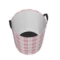 thumbnail image 3 of Goofa Plaid Heart Printed Circular Hamper,Laundry Basket with Handles,Storage Baskets Foldable,Large Capacity Laundry Hamper-, 3 of 8