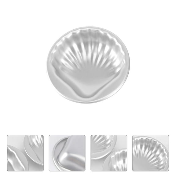 Raindrops 2Pcs Sea Shell Shaped Cake Moulds for Heat Resistance and Easy Demolding