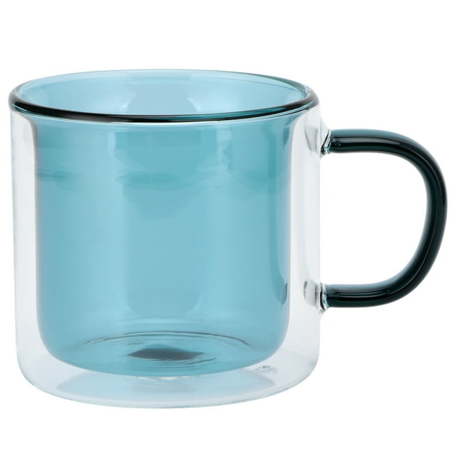 Tasse à Café, 250ml Double Couche Tasse Résistant à la Chaleur Dringking Fournitures Résistant à la Chaleur Tasse Compacte et Légère