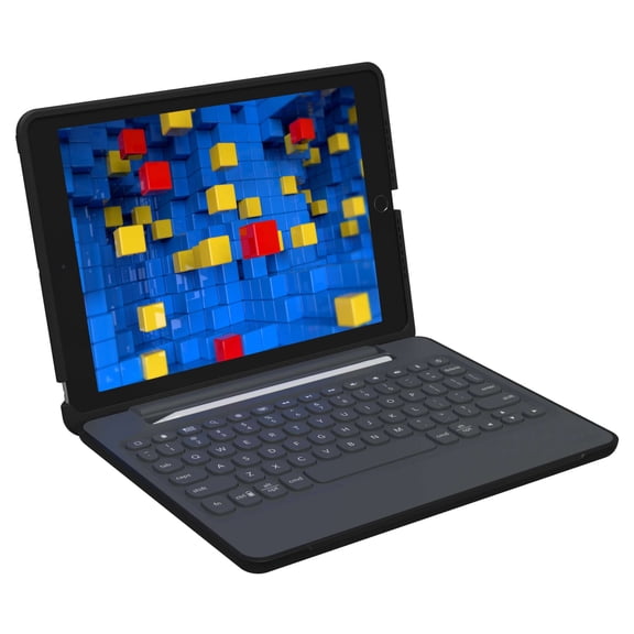ZAGG Rugged Education Keyboard for Apple iPad 10.2" (7th & 8th Gen) 6FT Drop Protection | Durable | Black