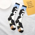 thumbnail image 6 of Saiise Bluey Funny Socks Men Women Boys Kids Adults Novelty Graphic Crew Tube Socks Crazy Design Casual Dress Socks for Sports,Running,Travel, 6 of 7