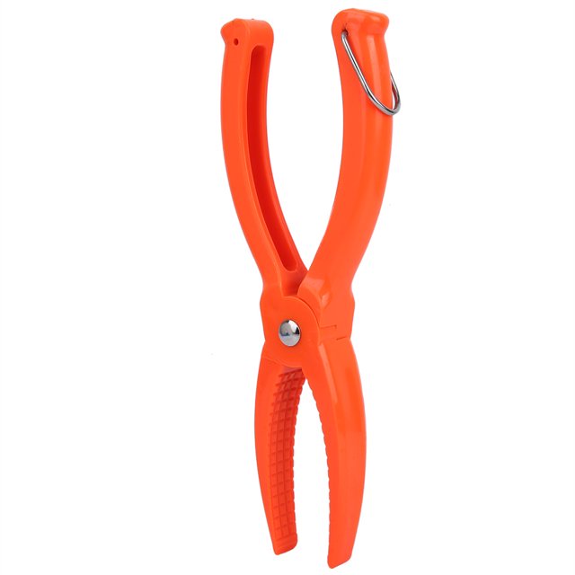Alicates de pesca de plástico PP de alta calidad, portátiles, para exteriores, pinza, herramienta para pescar (naranja S)