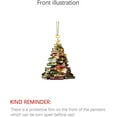 thumbnail image 3 of Adornos colgantes de Navidad con forma de libro, adornos de acrílico con forma de libro para decorar el árbol de Navidad, regalos para amantes de los libros (A), 3 of 5