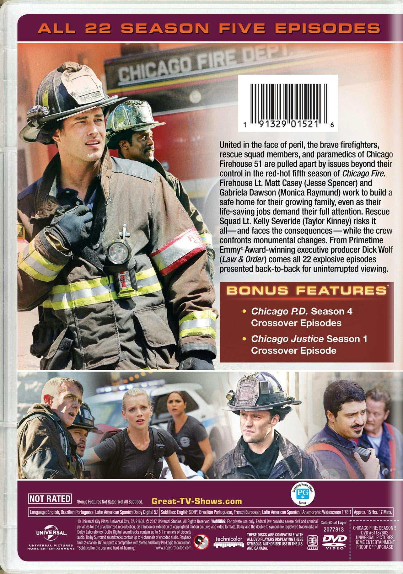 Chicago Fire: Season Five (DVD), Universal Studios, Action
