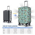 thumbnail image 5 of Goofa winter ski Dachshund Pattern Luggage Covers For Suitcase,Suitcase Cover Protector Fit 18-32 Inch Luggage-Medium, 5 of 9
