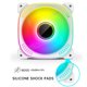 thumbnail image 4 of Ventilador RGB Direccionable 6PIN 5V ARGB Fans 12cm para Caja PC Escritorio (inversa) Blanco, 4 of 9