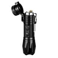 thumbnail image 3 of Flashlight Double Arc Lighter Rechargeable Strong Light Multi-Function Tool with 18650 Battery USB Charging for Outdoor Emergency Use, 3 of 8