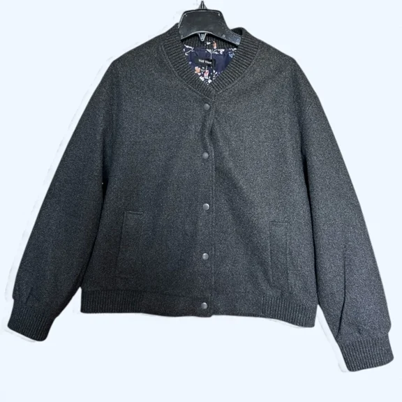 Well Worn Women's Bomber Style Jacket, Gray, Small