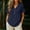 Navy plus size boho tops a1, variant on sdhkgrrt Women Plus Size Summer V Neck Short Sleeve Button Down Ruffle Blouses Casual Boho Loose Tops Solid Pullover Tunic T Shirts, White 3XL