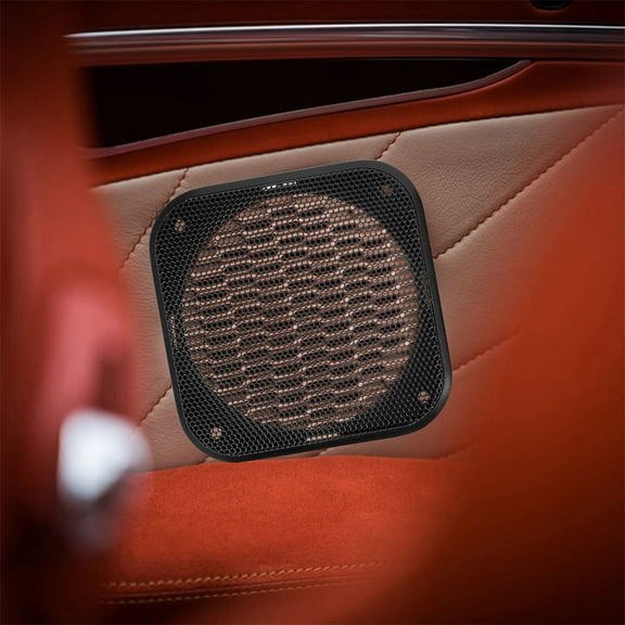 Worgeous 3 Pcs Square Speaker Grill Cover for Car Audio Subwoofer Guard Protector Mesh Speaker Grille Replacement Speaker Covers DIY Speaker Cover
