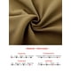 thumbnail image 5 of Falda de tubo para mujer Faldas midi de trabajo con espalda dividida de cintura alta marrón L, 5 of 5