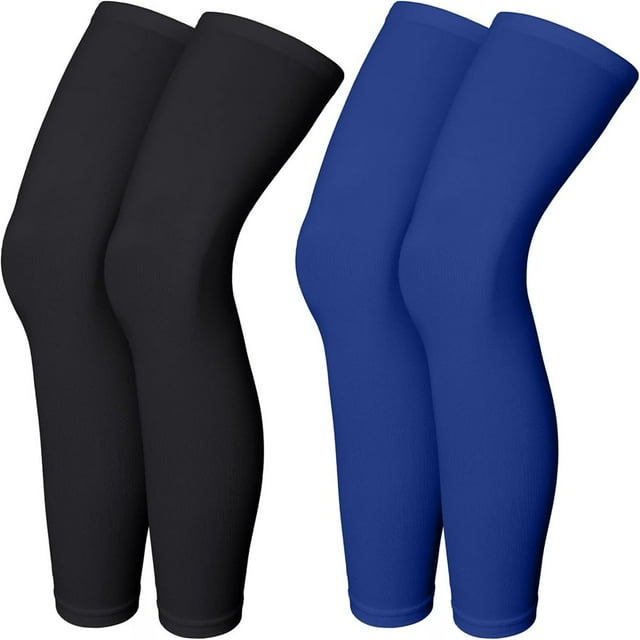 KEINXS 2 Paires de Manches de Compression pour Jambes Manches Longues Sport Cyclisme pour Hommes Femmes Course Basketball