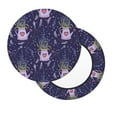 thumbnail image 2 of KLL Lavender Flowers Round Bar Chair Cushion Cover ,Bar Stool Protector with Elastic, Soft Washable, 2 of 6