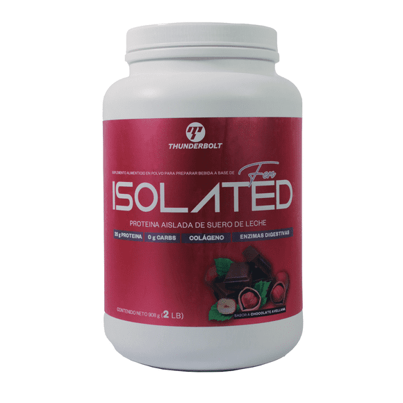 Proteina Aislada Thunderbolt Isolated Fem 2lb,zero Carbs Thunderbolt Proteína Zero Carbs