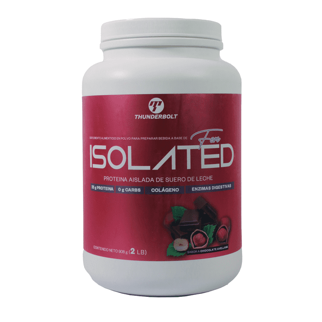 Proteina Aislada Thunderbolt Isolated Fem 2lb,zero Carbs Thunderbolt Proteína Zero Carbs