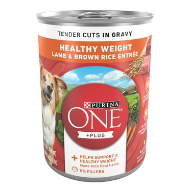 Plus Tender Cuts In Gravy Healthy Weight Lamb And Brown Rice Entree In Wet Dog Food Gravy - (Pack Of 12) 13 Oz. Cans