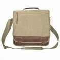 thumbnail image 4 of Classic Euro-Style Messenger Bag - Khaki, 4 of 10